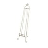 60 Inch Fleur De Lis Design Metal Display Easel Distressed White Finish