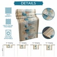 thumbnail image 6 of Starfish Coastal Table Runner 70 Inches, Summer Ocean Coral Conch Seagrass Vintage Brown Bed Runner Dresser Scarves Tabletop for Indoor Outdoor Parties/Ceremony/Banquet, 13" x 70", 6 of 9