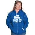 thumbnail image 4 of Need An Ark? Noah Guy | Bible Pun Zip Up Hoodie Men's Women's Brisco Brands M, 4 of 6