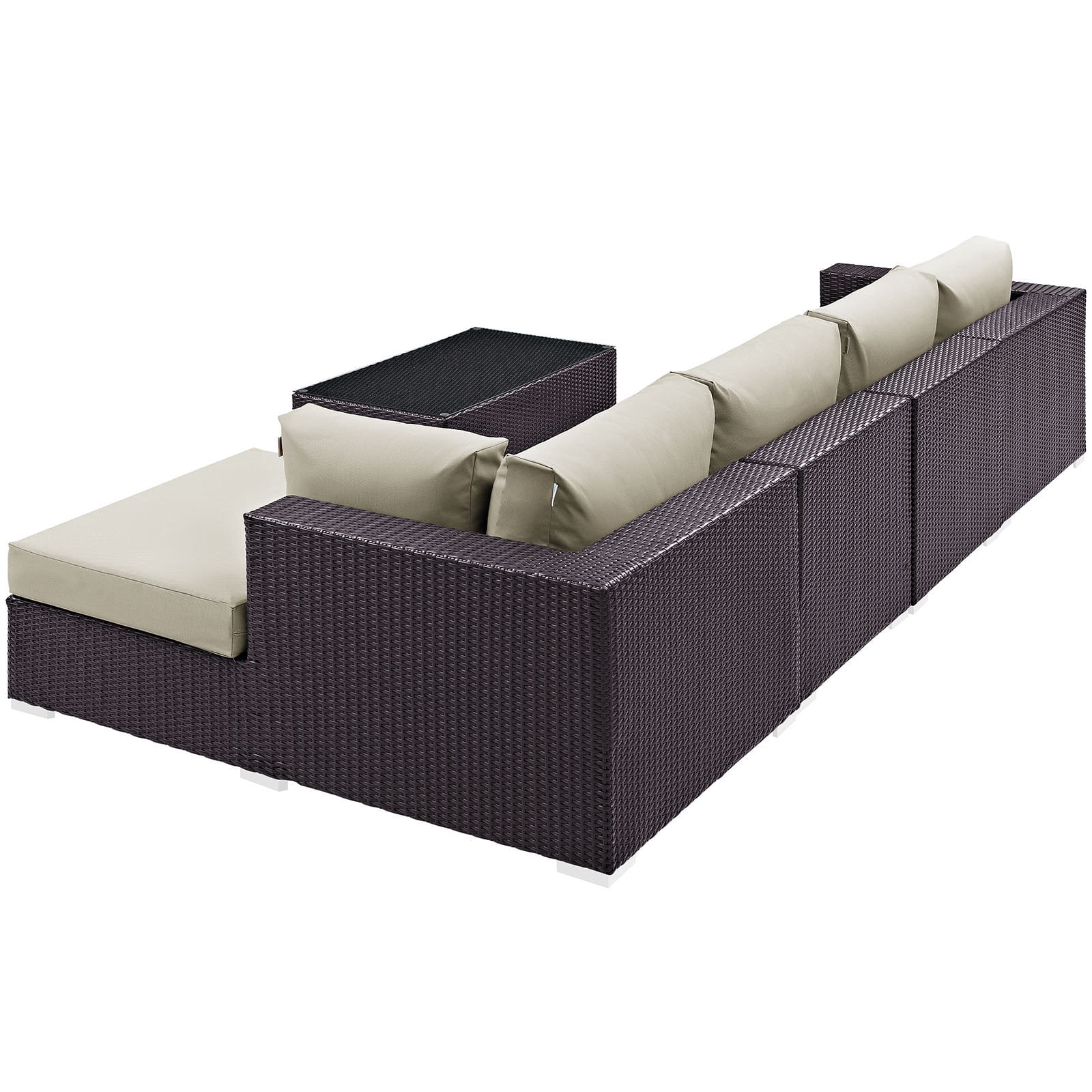 Convene 5 Piece Outdoor Patio Sectional Set EEI-2167