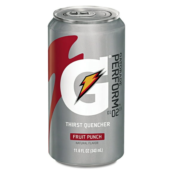 Gatorade Thirst Quencher Can, Fruit Punch, 11.6oz Can, 24/Carton -GTD30903