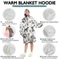 thumbnail image 5 of Wearable Oversized Blanket,Schnauzer Dogs with Paw Wearable Blanket Hoodie for Adults,Cozy Hooded Blankets with Super Pockets,Super Warm Fuzzy Pullover for Women & Men, 5 of 6