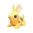 thumbnail image 2 of Conejo de Peluche Perfecl Amarillo Simulación Animal para Decoración de Bodas, 2 of 8