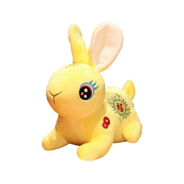Adorable peluche de conejo de imitación del Año Nuevo Lunar Chino 2023 Amarillo
