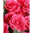 thumbnail image 4 of Ramo de flores de seda artificial DuHouse, 10 unidades, rosas falsas, 4 of 5