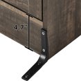 thumbnail image 2 of Dextrus 6 Drawers Dresser with Power Outlets, MDF Chest of Drawers Cabinet with Storage Bag, Dark Rustic Oak, 2 of 8