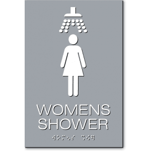 

WOMENS SHOWER Sign-Gray / White (3 Units)