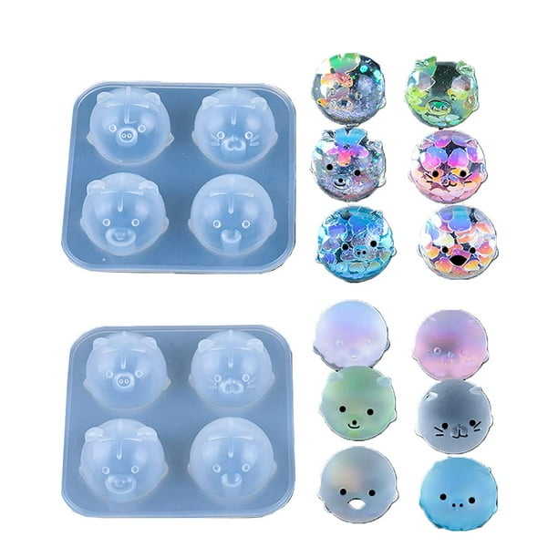 Resin-Mold iSuperb Animal DIY, resina epoxídica, silicona fundida, 2 unidades