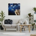 thumbnail image 5 of Stupell Industries Cat & Mouse Blowing Bubbles Animals & Insects Painting Gallery Wrapped Canvas Print Wall Art, 5 of 5