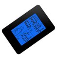thumbnail image 1 of Yuarrent Estación meteorológica profesional hogar barómetro reloj multifuncional termómetro relojes habitación Detector dispositivos de Decoración del hogar Negro, 1 of 6