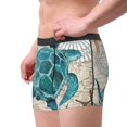 thumbnail image 4 of Disketp Watercolor Sea Turtle Men'S Boxer Briefs,Soft And Breathable Cotton Underwear With Comfortflex Waistband, 4 of 9
