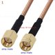 thumbnail image 4 of Kit de conector RG316 SMA a SMA macho hembra, conector RPSMA macho hembra a SMA, para cable de extensión de puente de coleta RG-316 de baja pérdida, 4 of 5
