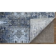 thumbnail image 4 of Feizy Gaspar Modern Damask, Blue/Gray/Taupe, 8' x 11' Area Rug Easy Care Fade Resistant Stain Resistant Bohemian & Eclectic Distressed Floor Rug for Living room Bedroom, 4 of 9