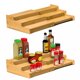 thumbnail image 1 of Spice Rack Organizer 3 Tier Expandable Bamboo for Kitchen Cabinet Cupboard Pantry, 1 of 7