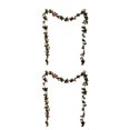 thumbnail image 2 of VONKY Exquisite Simulated Flower Vines Charming And Inviting Atmosphere With These Exquisite Simulated Flower Vines Such Yellow+Dark Pink 45 roses 2Set, 2 of 6