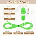 thumbnail image 2 of Uxcell Elastic Shoe Laces, No Tie Shoelaces for Adults Neon Green, 2 of 6