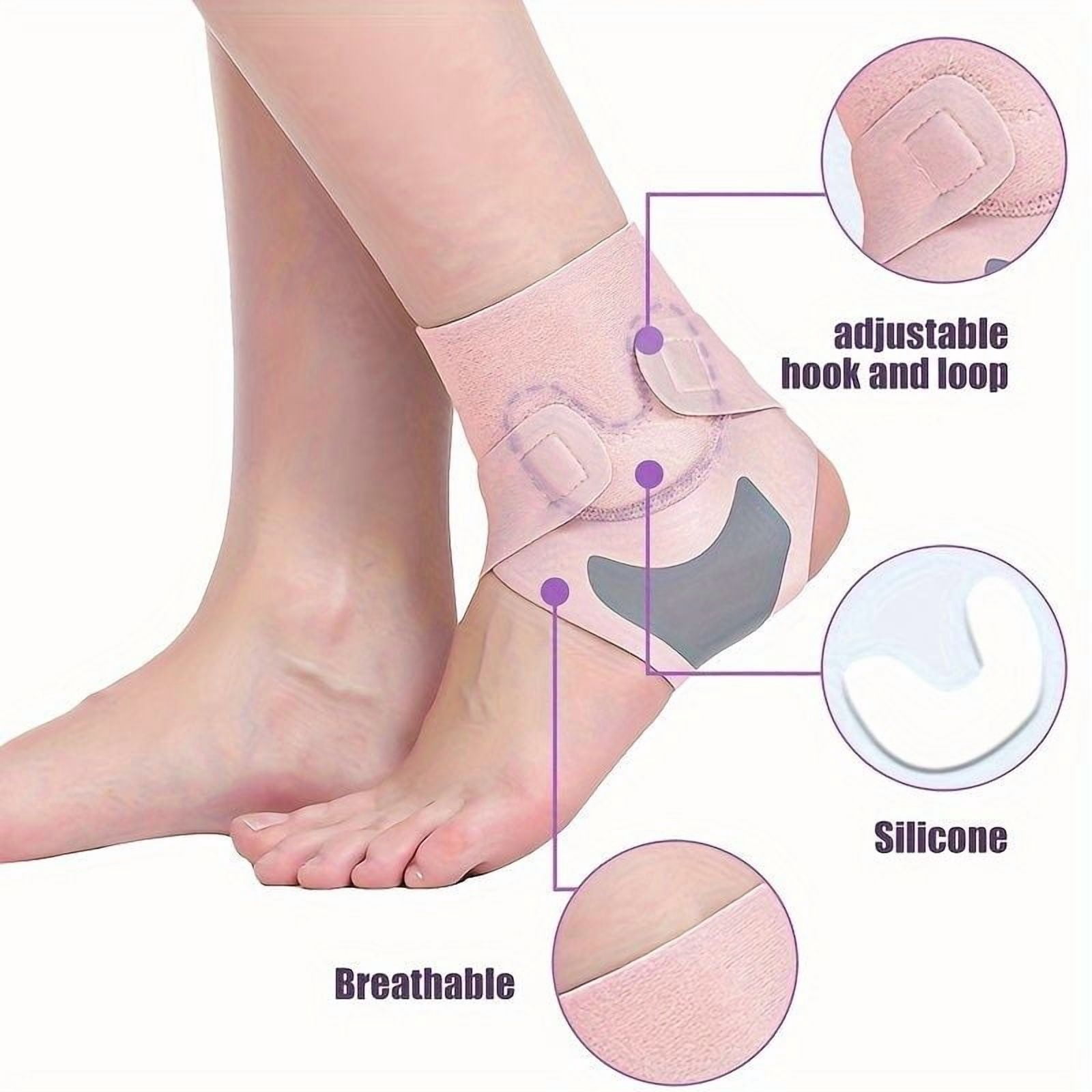 Universal Adjustable Ankle Brace - Breathable & Silicone-Enhanced Support - Durable Neoprene Foot Sleeve for Unisex - Customizable Fit for Sports