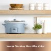 thumbnail image 2 of Crock-Pot Design Series 7-Quart Programmable Slow Cooker, Morning Haze Blue, 2 of 6