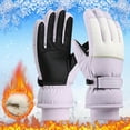 thumbnail image 2 of COMVALUE Snow Gloves for Women Waterproof Touchscreen Winter Warm Ski Snowboarding Gloves (Purple, One Size), 2 of 3