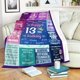 thumbnail image 2 of LHSHID 13th Birthday Gifts for Girls 13 Year Old Birthday Gifts 13 Year Blanket Gifts 13th Funny Gift Idea 13th Birthday Gift Ideas Gifts for 13 Year Old Female Women Girl Bestie Sister 30"x40", 2 of 7