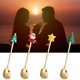 thumbnail image 5 of Juego de 4 cucharas navideñas Xihbxyly acero inoxidable con colgante, 5 of 7