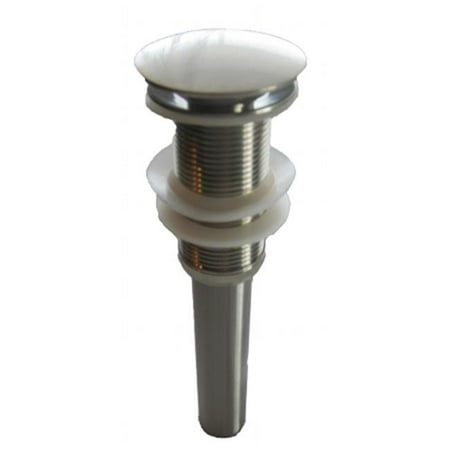 

Solid Brass Vessel Sink Pop-Up Drain without Overflow Brushed Nickel Finish Fits Standard 1.5-Inch Drain Opening