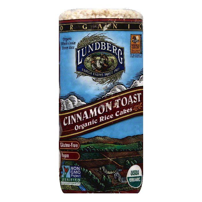 Lundberg Cinnamon Toast Rice Cakes, 9.4 Oz (Pack of 6