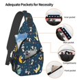 thumbnail image 3 of Lsque Space Sleeping Panda Pattern Cross Chest Bag Diagonally – Premium Durable Front Chest Sling with Adjustable Padded Strap, High-Capacity Storage, 3 of 8