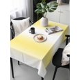thumbnail image 6 of Lemon Yellow White Table Cloth, Gradient Vertical Stripes Geometric Waterproof Tablecloth for Rectangle Tables, Reusable Washable Fabric Table Cover for Restaurant Kitchen Dining Tables 54"x108", 6 of 6