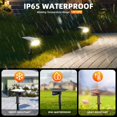 thumbnail image 2 of Luces solares para exteriores LEREKAM 40 LED, 3 modos, IP65, impermeables, 2 of 7