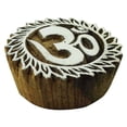 thumbnail image 2 of Design Wooden Block Textile Printing On Fabric Round Shape Religious Stamp, 2 of 3