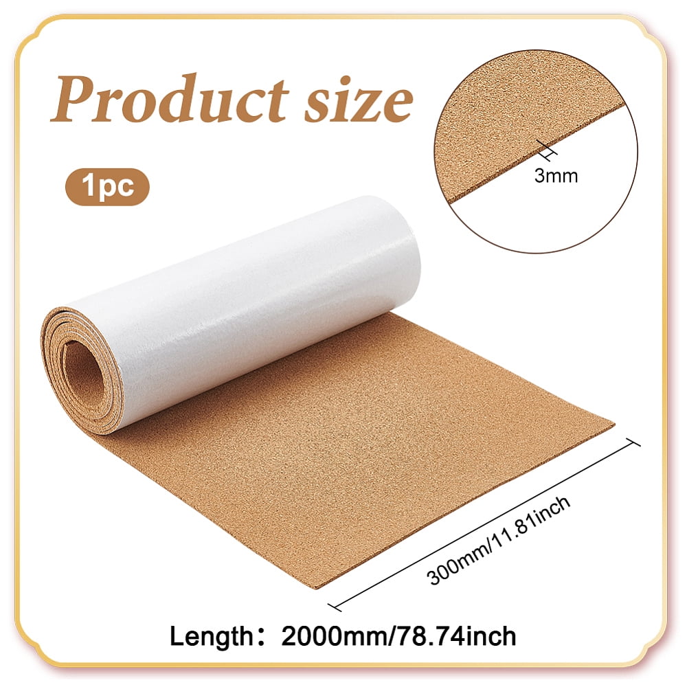 Self Adhesive Cork Strips for Bulletin Board BurlyWood 2000x300x3mm