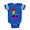 Royal Blue, variant on CafePress - Rainbow Letter L - Cute Infant Baby Football Bodysuit