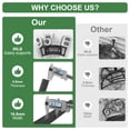 thumbnail image 4 of OLV Garden Hose Wall Holder,Outdoor Heavy Duty Metal Hanger,Holds 125ft/95lb Water Pipe,Sturdy Detachable Hose Storage Organizer Reel Rack, 4 of 9