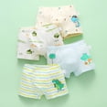 thumbnail image 2 of Splozh Boys' Underwear Boys Cotton Briefs Dinosaur Car Toddler Kids Underwear Boxer Brief 4 Pack Green,3-6 Years, 2 of 5