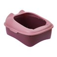 thumbnail image 4 of Cat Litter Box Durable with High Side Easy to Clean Privacy Kitty Litter Pan pink, 4 of 8