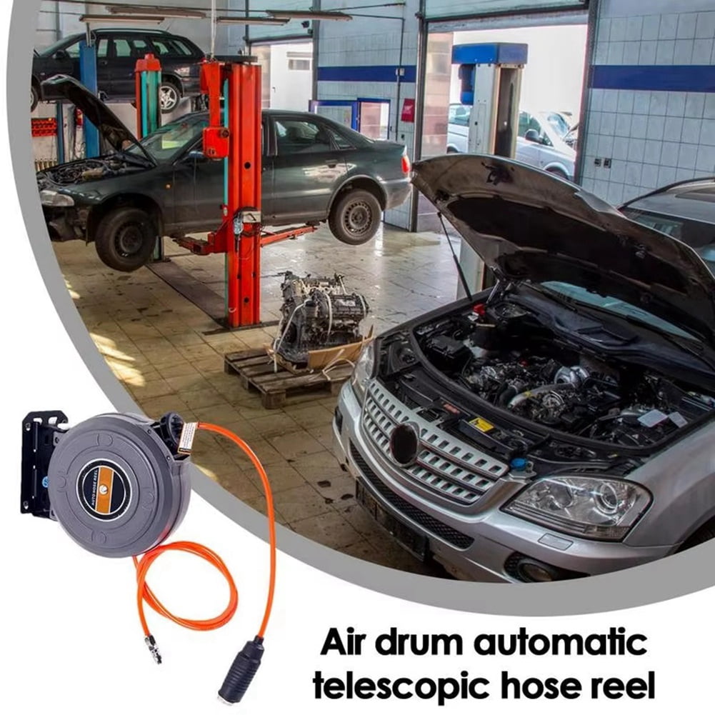 Air Drum Automatic Retractable Air Drum Hose Reel Hose Retractor Reel for Car Washing Car Beauty and Repair