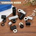 thumbnail image 4 of 6PCS Aluminum Spacers, 3/8" x 3/4" Metal Spacers Aluminum 1/4" L Spacer Screw Standoff Round Unthreaded Standoff Bushing for 3/8inch Screw Bolts, Black, 4 of 6