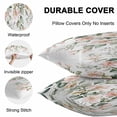thumbnail image 4 of Waterproof Throw Pillow Covers Set of 2, 24x24 Inch Pink Flower Eucalyptus Decorative Pillowcases Outdoor Pillow Slip Cushion Covers Set for Couch Tent Spring Botanical Green Leaf, 4 of 7