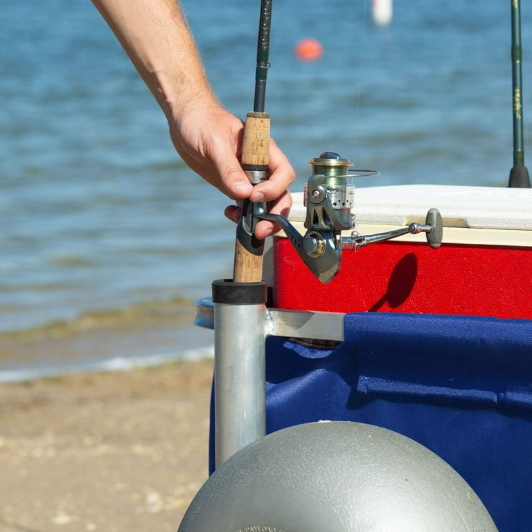 Fish-N-Mate Senior Fishing Cart with Balloon Tires by Angler's – Beach Fishing  Carts
