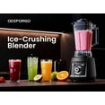 thumbnail image 6 of 1800 WP Blender for Smoothies, 30,000 RPM Smoothie Blenders for Kitchen, Ice Crushing & Frozen Fruit Countertop Smoothie Maker with 68oz BPA-Free Pitcher, Adjustment Speed Knob, Black, 6 of 10