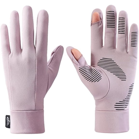 Winter Gloves Liners - Ski Gloves Liners for Men and Women, Thin & Lightweight Cold Weather Liners Gloves with Flip Finger Design