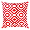 thumbnail image 2 of TreeWool (Pack of 2) Ogee Ikat Accent Decorative Cotton Throw Pillow Covers (16 x 16 Inches, Red), 2 of 6