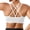 2# White, variant on SHARICCA Sport Bra for Women High Impact Workout Yoga Wireless Bra