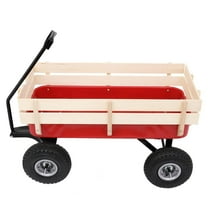 FGYRYK-38 Inch Garden Carts Yard Dump Wagon Wheel Cart Lawn Cart Outdoor Heavy Duty