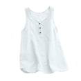 thumbnail image 3 of Linen Tank Tops,Gauze Shirts For Women Summer Shirts Linen Clothes For Women Linen Blouse Dressy Tanks Lightweight Linen Tank Tops Women Beach Outfits For Women Cute Flowy Tops, 3 of 5