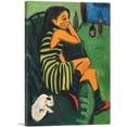 thumbnail image 1 of ARTCANVAS Female Artist 1910 Canvas Art Print by Ernst Ludwig Kirchner - Size: 26" x 18" (1.50" Deep), 1 of 9