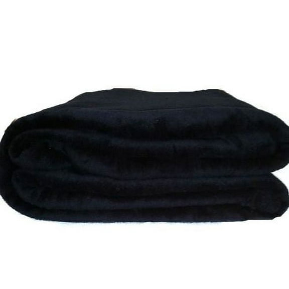 Empire Home Fashion Black Solid Coral Fleece Throw