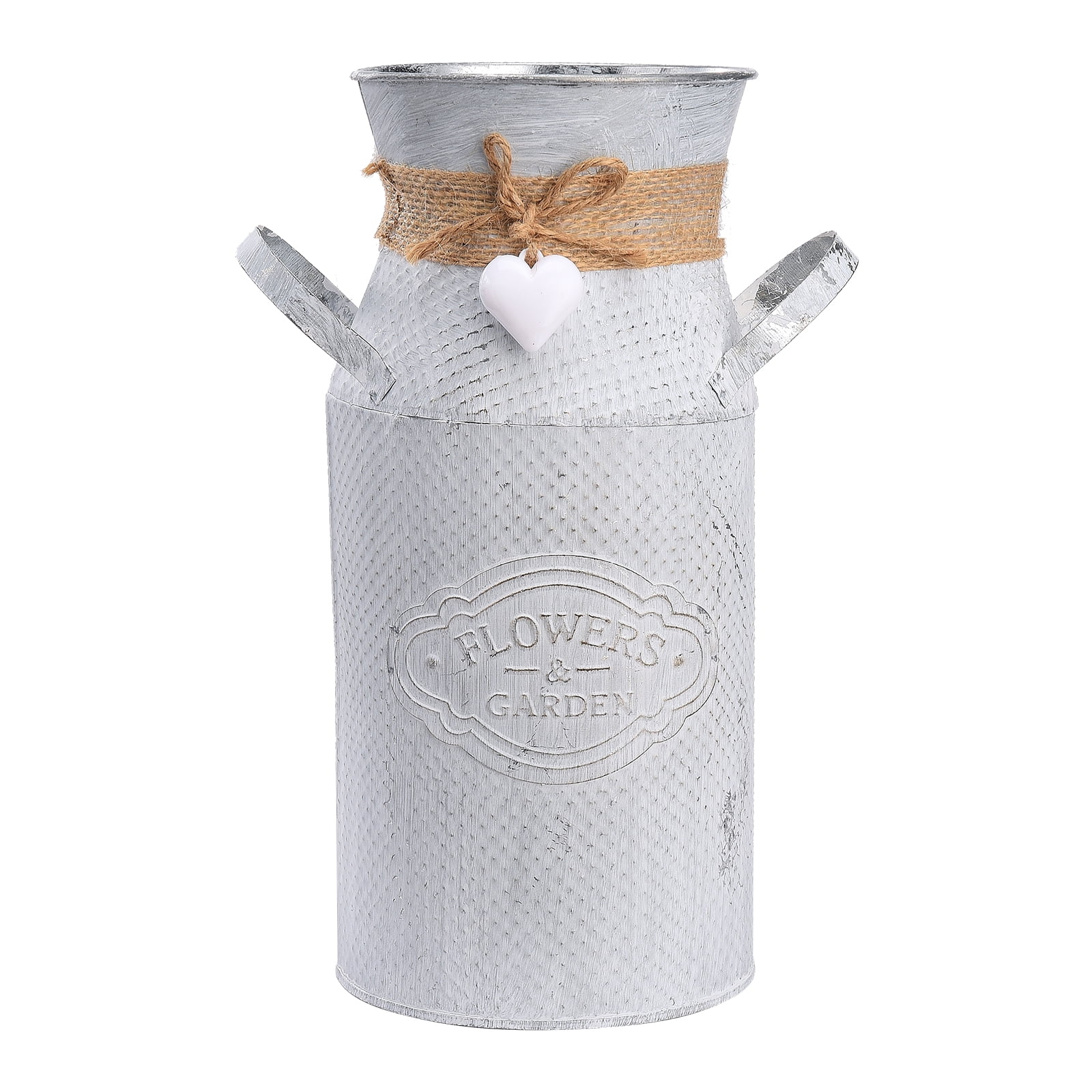 Vintage Rustic Vase Decor Kettle Vase Tall Galvanized Vase Mini Tin