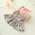 thumbnail image 4 of shenmeida Dog Dress Flower Print Holiday Outfits Party Doggie Cotton Skirts Dog Clothes Dresses for Small Medium Dogs Apparel, 4 of 7